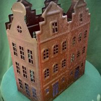 Rusztikus gyertyatartó dupla