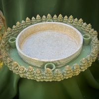 Fenyőerdő gyertyatartó és tál (Nagy méret)