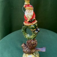 Mikulás multicolor gyertyatartó